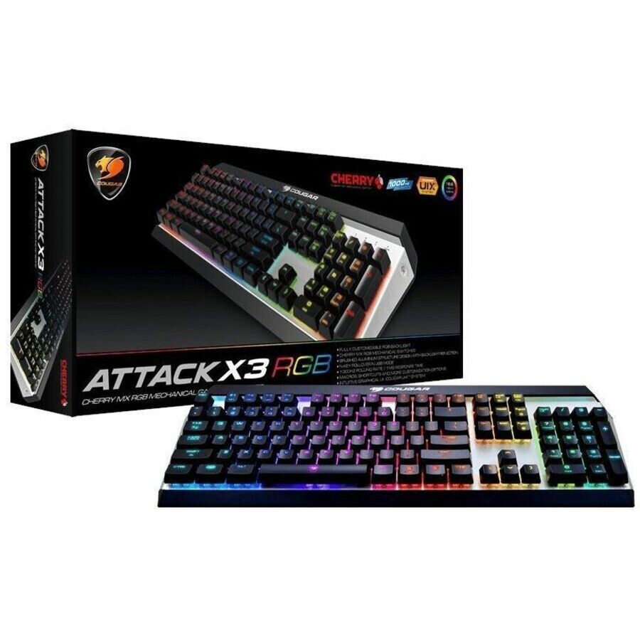 Cougar ATTACKX3RGB3IG Attack X3 RGB Cherry MX RGB Backlit Mechanical Gaming KB