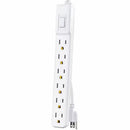 CyberPower MP1044NN 2Ft Cord 6 Outlets NEMA 5-15R Power Strips 125V White 2Packs