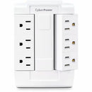 CyberPower GT600P 6 Outlets NEMA 5-15P Swivel Wall Tap Plug 125V White