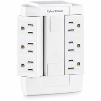 CyberPower GT600P 6 Outlets NEMA 5-15P Swivel Wall Tap Plug 125V White