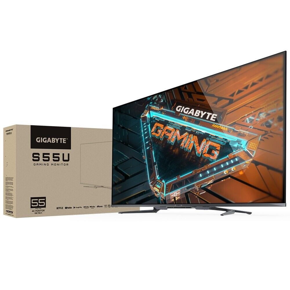 Gigabyte S55U SA 54.6" VA 3840 x 2160(UHD) 2ms GTG(min.)/ 5ms GTG(avg.) Monitor