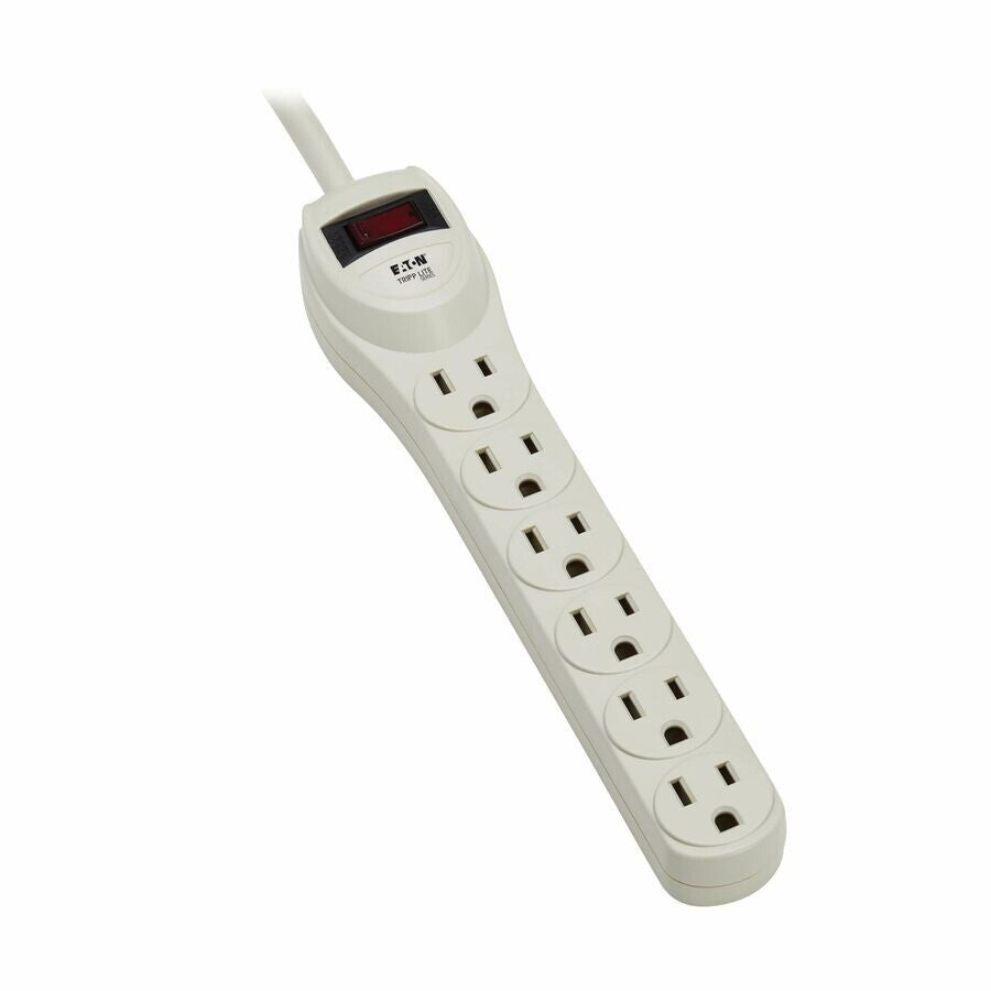 Eaton PS6 6-Outlet w 4Ft Cord Industrial Power Strip 120V 15A 1800W Gray-Beige