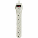 Eaton PS6 6-Outlet w 4Ft Cord Industrial Power Strip 120V 15A 1800W Gray-Beige