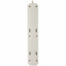 Eaton TLP606 6-Outlet Power Surge Protector w 6Ft Cord 790 Joules LED White Gray