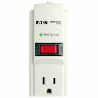 Eaton TLP606 6-Outlet Power Surge Protector w 6Ft Cord 790 Joules LED White Gray