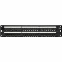 Eaton N252-048 2U 19" 48-Port Cat6 Network Patch Panel UTP 110 Punch Down RJ45