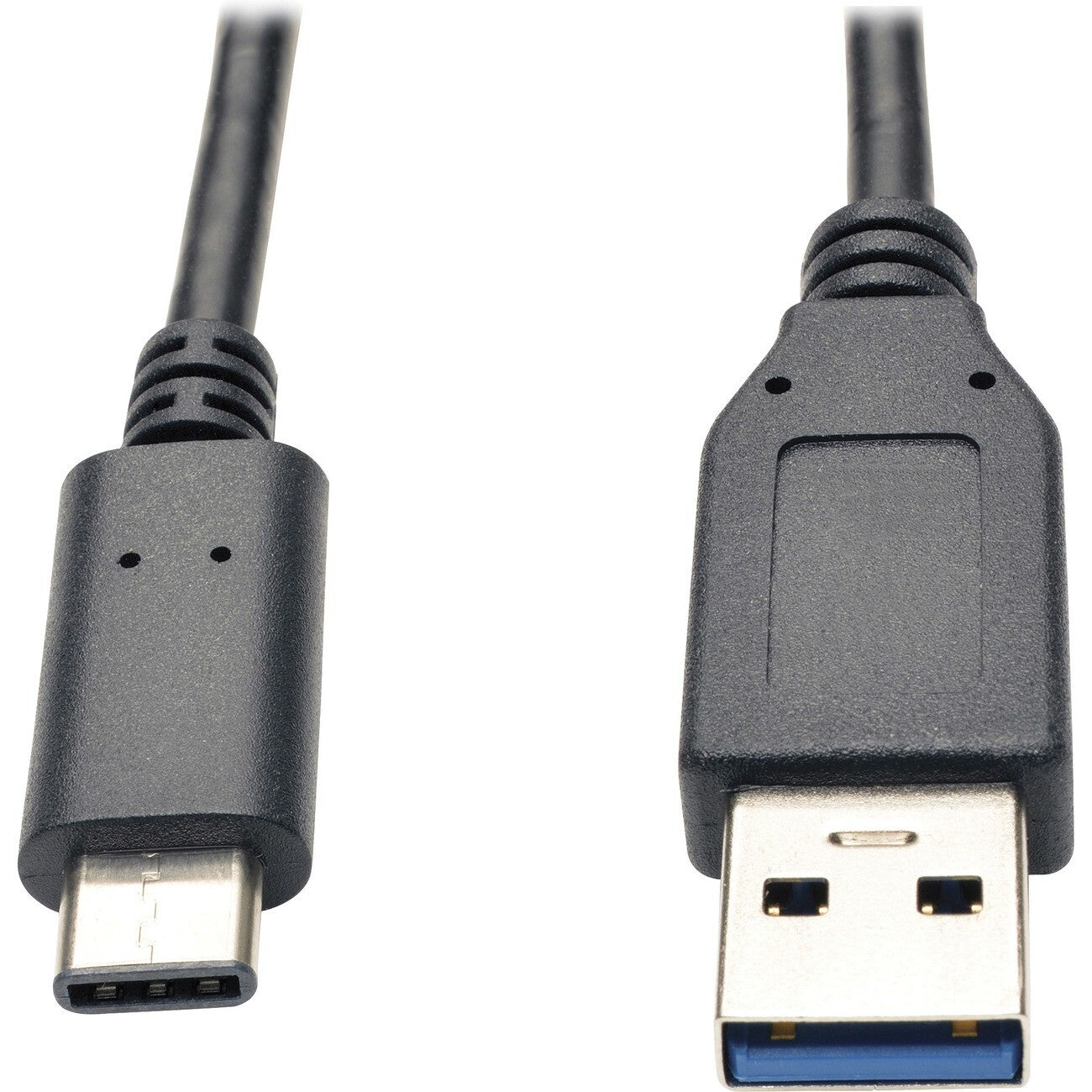 Eaton U428-003 3Ft USB-C to USB-A M/M Gold-Nickel Plated Shielded Cable Black