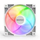 Montech GF120W GF120 ARGB PWM Hydraulic Bearing Fan 800-1600RPM, Low Noise 25.5