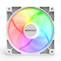 Montech GF120W GF120 ARGB PWM Hydraulic Bearing Fan 800-1600RPM, Low Noise 25.5