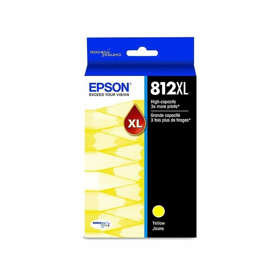 Epson T812XL420-S T812 DuraBrite Ultra High Yield Inkjet Cartridge Yellow