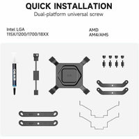 PCCOOLER RZ400-BKNWNX-GL Cooling Fan/Heatsink 4 x Heat Pipe(s) - Air Cooler