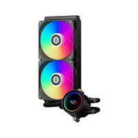 PCCOOLER DA240 ARGB BK CPS CPU Liquid Cooler with 120mm PWM ARGB FAN, For Intel