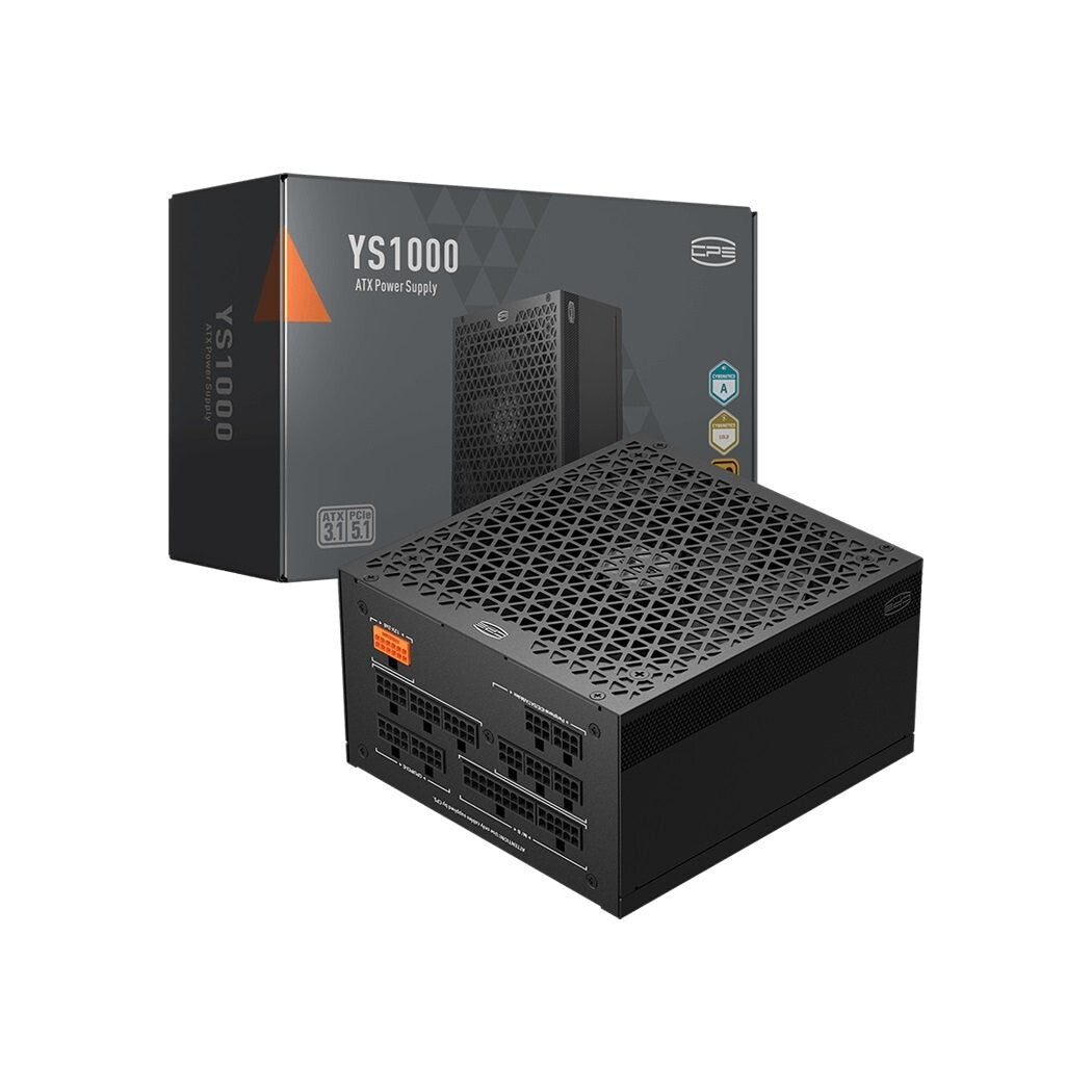 PCCOOLER YS1000 CPS Power Supply, 1000W 80 Plus Gold Certified Fully Modular