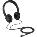 Kensington K97456WW 6Ft Classic Stereo Over the Head Headphone USB-C Black