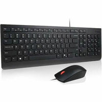 Lenovo 4X31R64400 Essential Wireld Keyboard Mouse Combo USB-A 1600DPI Black PC