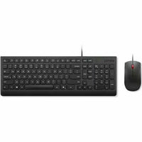 Lenovo 4X31R64400 Essential Wireld Keyboard Mouse Combo USB-A 1600DPI Black PC