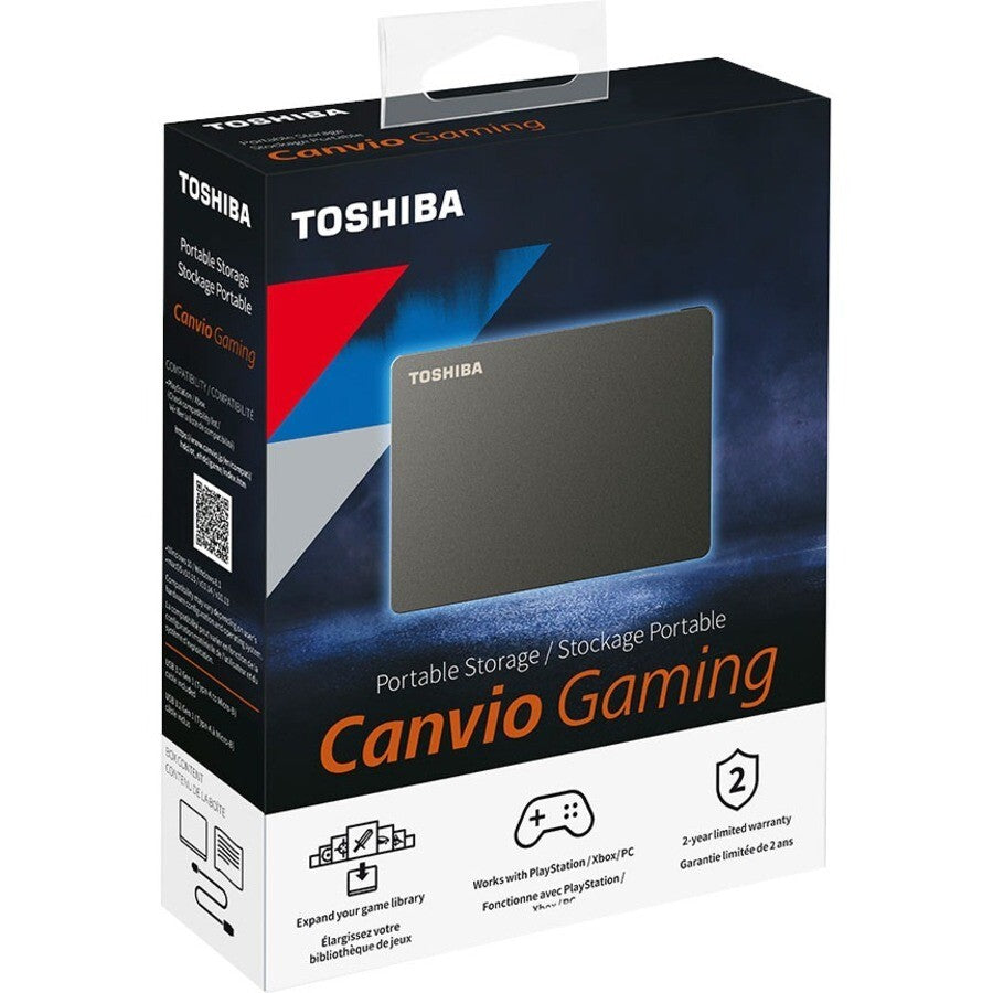 Toshiba HDTX140XK3CA Canvio Gaming 4 TB Portable Hard Drive - External - Black