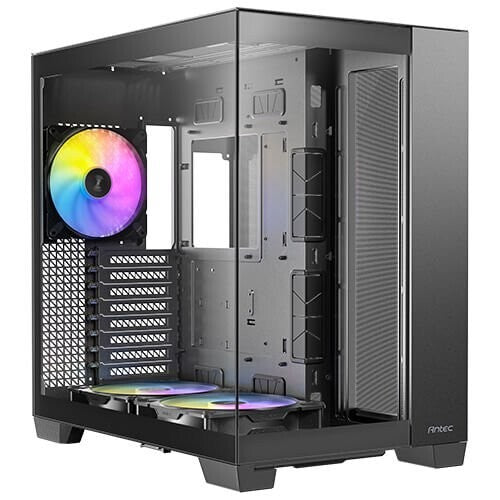 Antec C8 ARGB, 2x TQR 160mm & 1x TQ 140mm ARGB PWM Fans Included, Dual-Chamber
