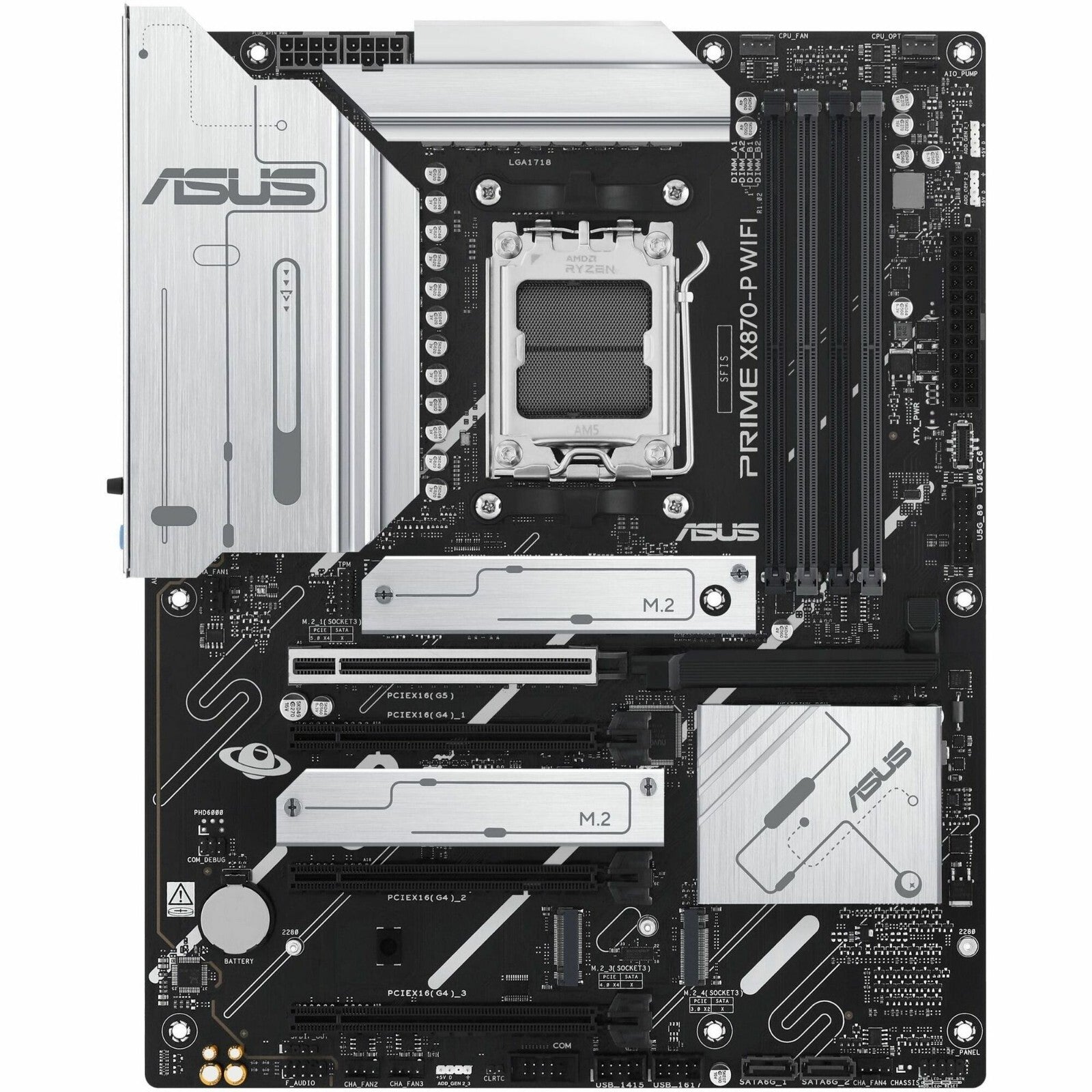 Asus PRIME X870-P WIFI Gaming Desktop Motherboard AMD X870 Chipset - Socket AM5