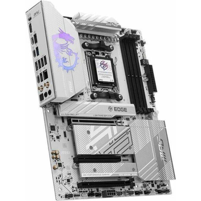 MSI MPGB850EDGETIWIFI MPG Edge TI WF AM5 Ryzen 7 8 9 4xDDR5 HDI- ATX MBD White