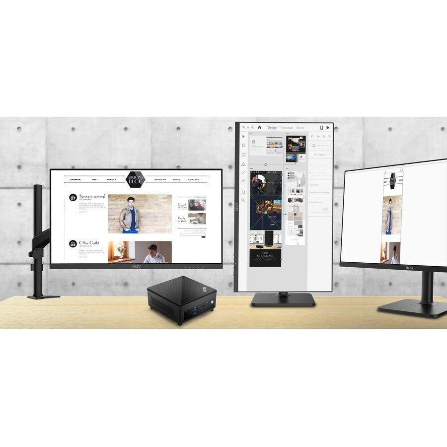 MSI CUBI512M015B Cubi 5 12M, NUC Mini PC Barebone System, Intel Core i5-1235U