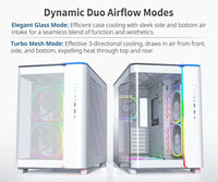 MONTECH KING 95 PRO (W).US KING 95 PRO (W) Dual-Chamber ATX Mid-Tower PC Gaming
