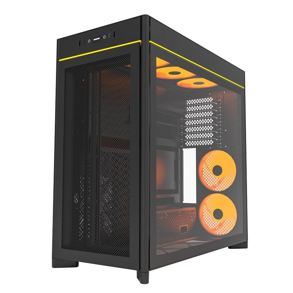 MONTECH HS01PB HS01 PRO, ATX Mid-Tower PC Case, Gaming PC, High-Airflow