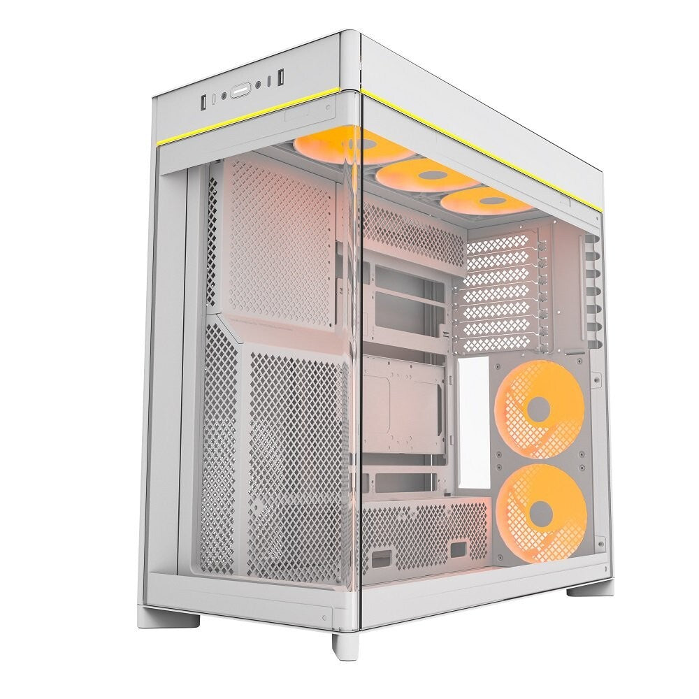 MONTECH HS02PW HS02 PRO, ATX Mid-Tower PC Case, Gaming PC, High-Airflow, 5x ARGB