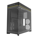 MONTECH HS02B HS02, ATX Mid-Tower PC Case, Gaming PC, High-Airflow, Reversible