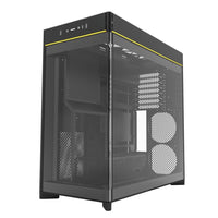 MONTECH HS02B HS02, ATX Mid-Tower PC Case, Gaming PC, High-Airflow, Reversible