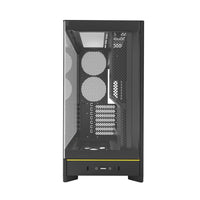 MONTECH HS02B HS02, ATX Mid-Tower PC Case, Gaming PC, High-Airflow, Reversible