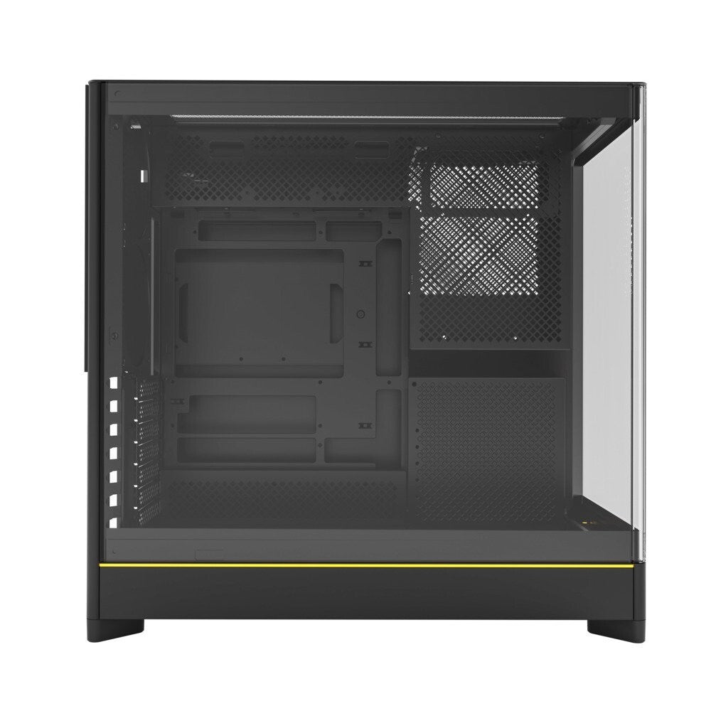 MONTECH HS02B HS02, ATX Mid-Tower PC Case, Gaming PC, High-Airflow, Reversible