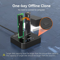 MAIWO K3016P2 USB3.2 Gen2x1 Type-C to AHCI/M.2 NVMe with Clone duplicator