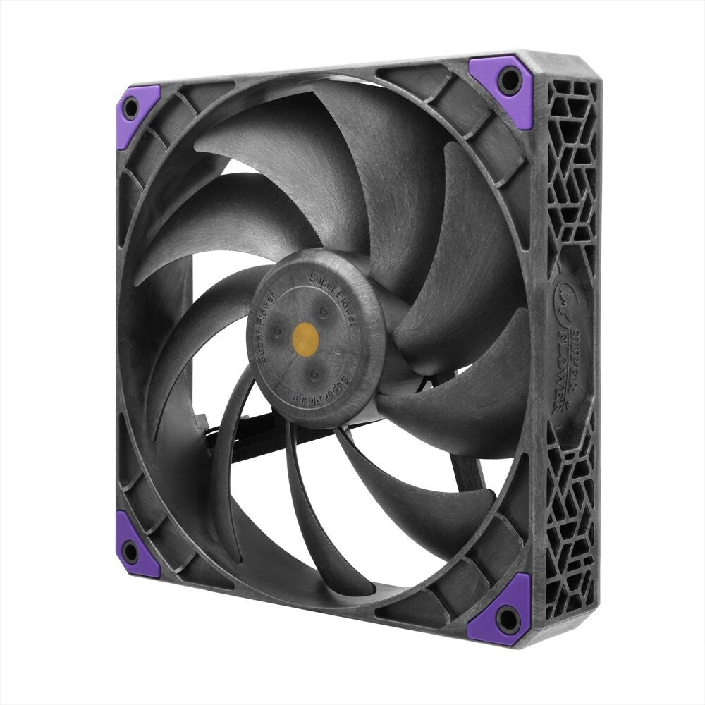 Super Flower SF-PF141-BK MEGACOOL 140mm fan 12-pole motor PWM, Computer Case Fan