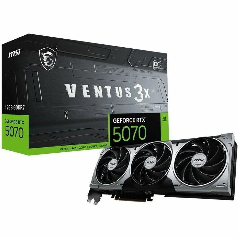 MSI G5070-12V3C RTX 5070 12G VENTUS 3X OC - 7680 x 4320 - 2.54 GHz Boost Clock