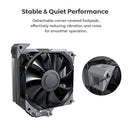 MONTECH NX400B NX400 CPU Air Cooler, Single Tower, 4 Advanced Heat Pipes, 52-fin