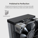MONTECH NX400B NX400 CPU Air Cooler, Single Tower, 4 Advanced Heat Pipes, 52-fin