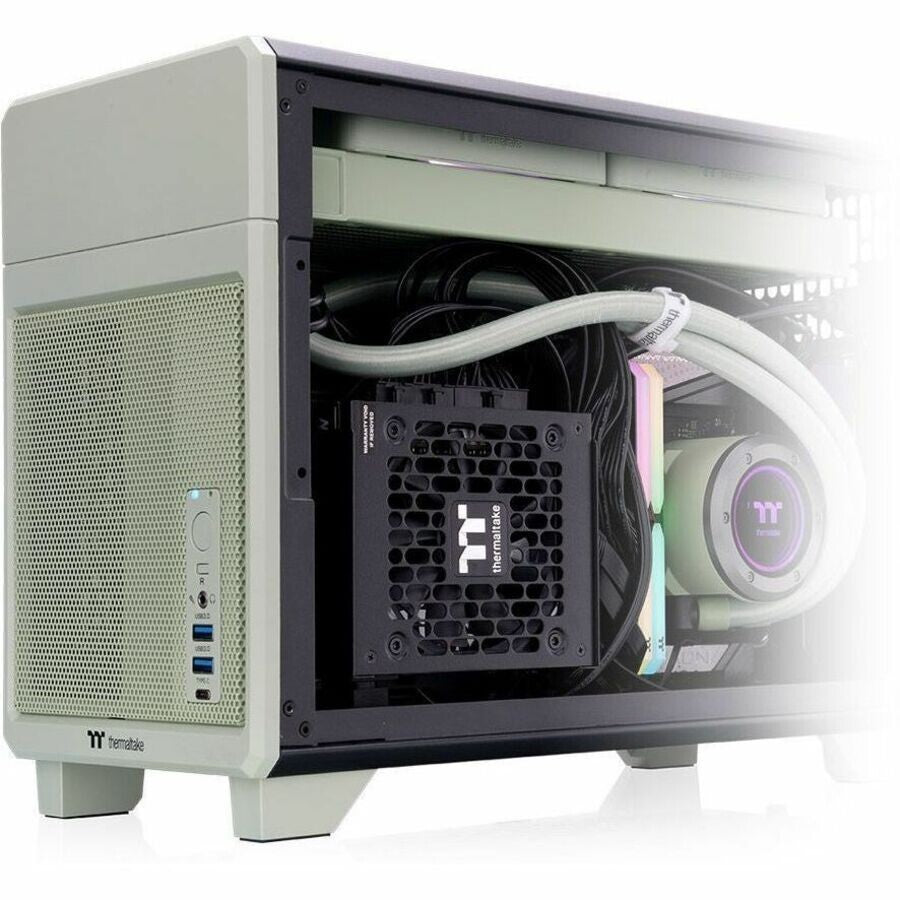 Thermaltake CA-11A-00SENN-00 TR100 Gaming Computer Case - Small - Matcha Green