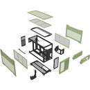 Thermaltake CA-11A-00SENN-00 TR100 Gaming Computer Case - Small - Matcha Green