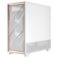 Antec FLUX PRO WHITE 6 x PWM Fans Included, High-Airflow Front Panel With Walnut