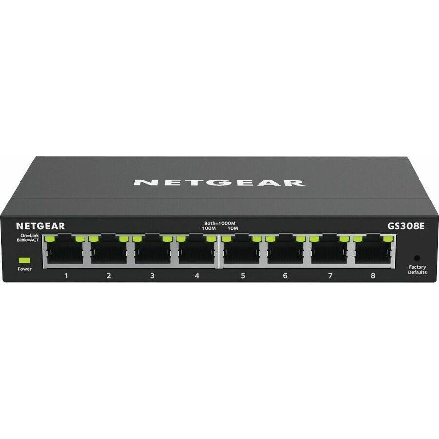 Netgear GS308E-400NAS 8 Port RJ45 Gigabit Manageable Ethernet Switch
