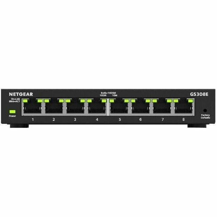 Netgear GS308E-400NAS 8 Port RJ45 Gigabit Manageable Ethernet Switch