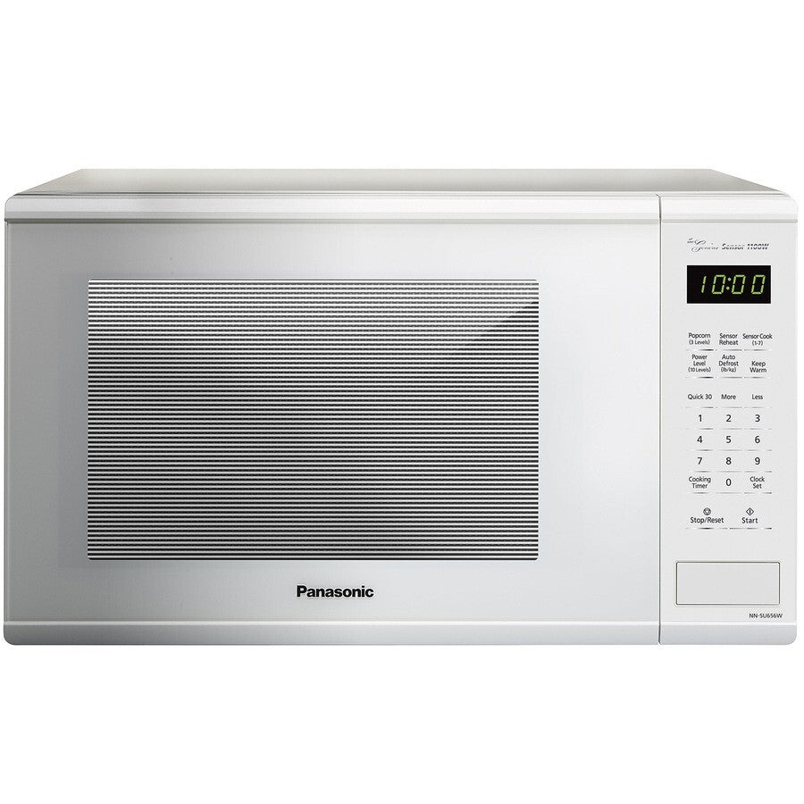 Panasonic NN-SU656W 1100 Watt White 3 Power Level Countertop Microwave Oven