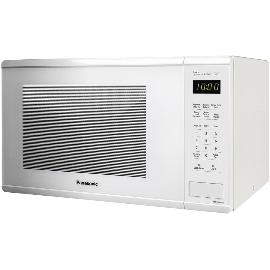 Panasonic NN-SU656W 1100 Watt White 3 Power Level Countertop Microwave Oven