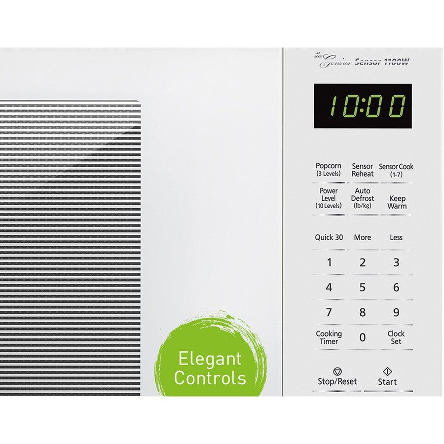 Panasonic NN-SU656W 1100 Watt White 3 Power Level Countertop Microwave Oven