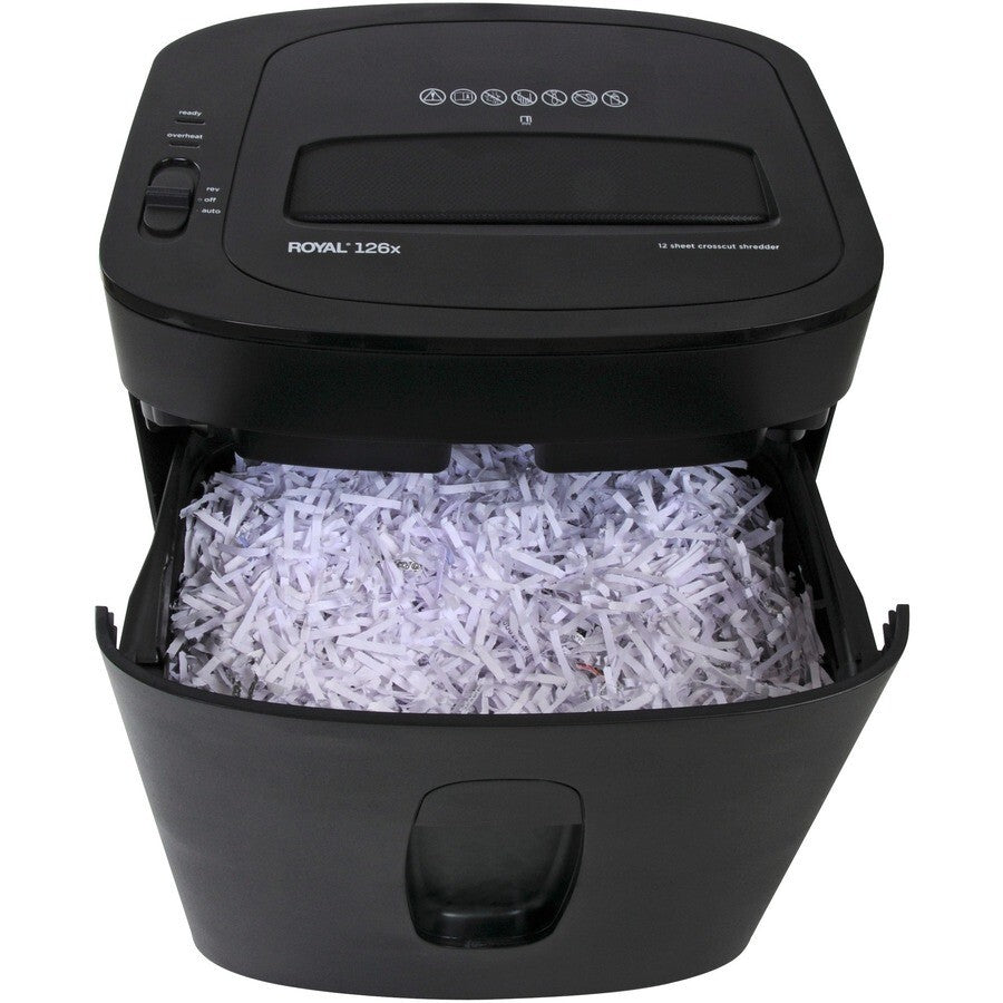 Royal 95001G 126X Noncontinuous Shredder Cross Cut 12 Per Pass Paper/CC/CD