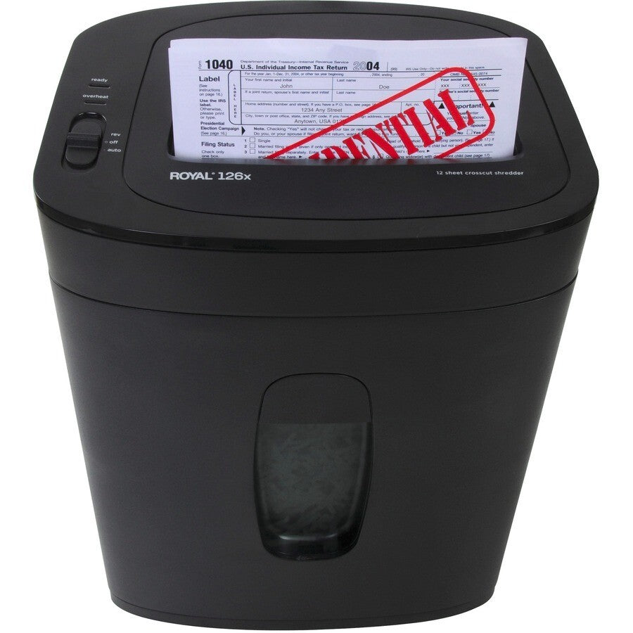 Royal 95001G 126X Noncontinuous Shredder Cross Cut 12 Per Pass Paper/CC/CD