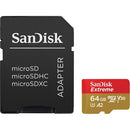 Sandisk SDSQXAH-064G-AN6MA Extreme Class 10 64GB V30 MicroSDXC Memory Card