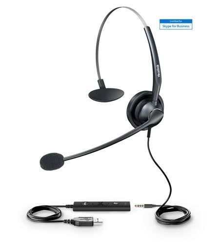 Yealink YEA-UH33 1308013 Wideband USB and  3.5mm Headset