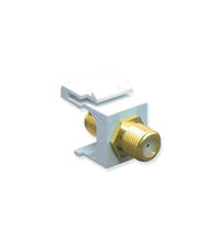 ICC ICC-IC107B5GWH MODULE- F-TYPE- GOLD PLATED- WHITE